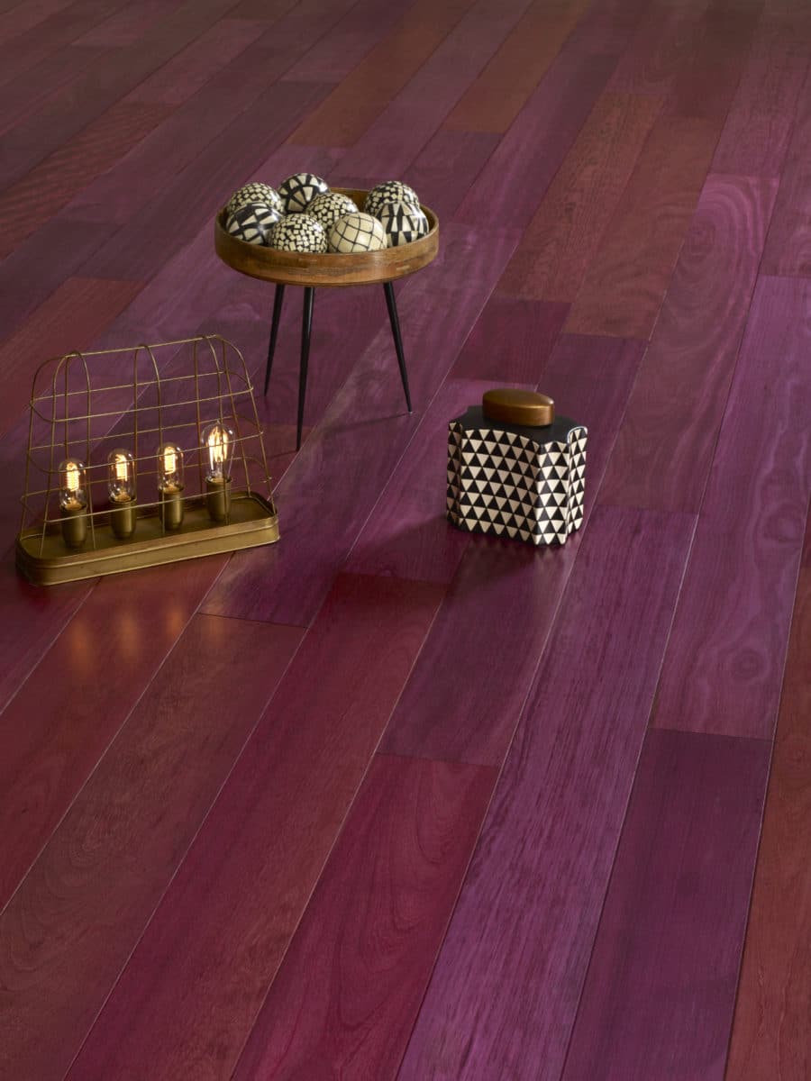 parquet AMARANTE violet rouge brun foncé exotique