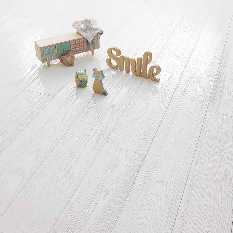 Parquet COTTON bleached white cotton