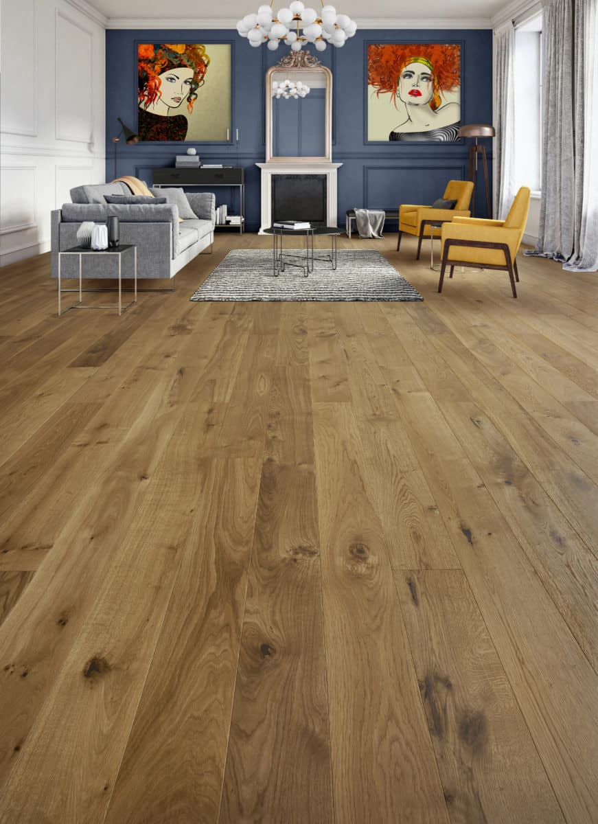 parquet CROZON bois naturel clair brossé huile Natura