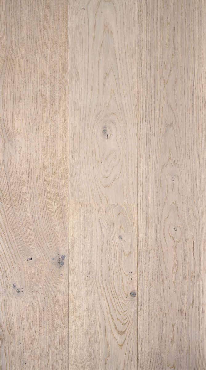 Design Parquet - CRISTAL - Anglaise - Chêne 12x180 - Vernis Mat - Structuré - Design Déco Blanc - ZOOM