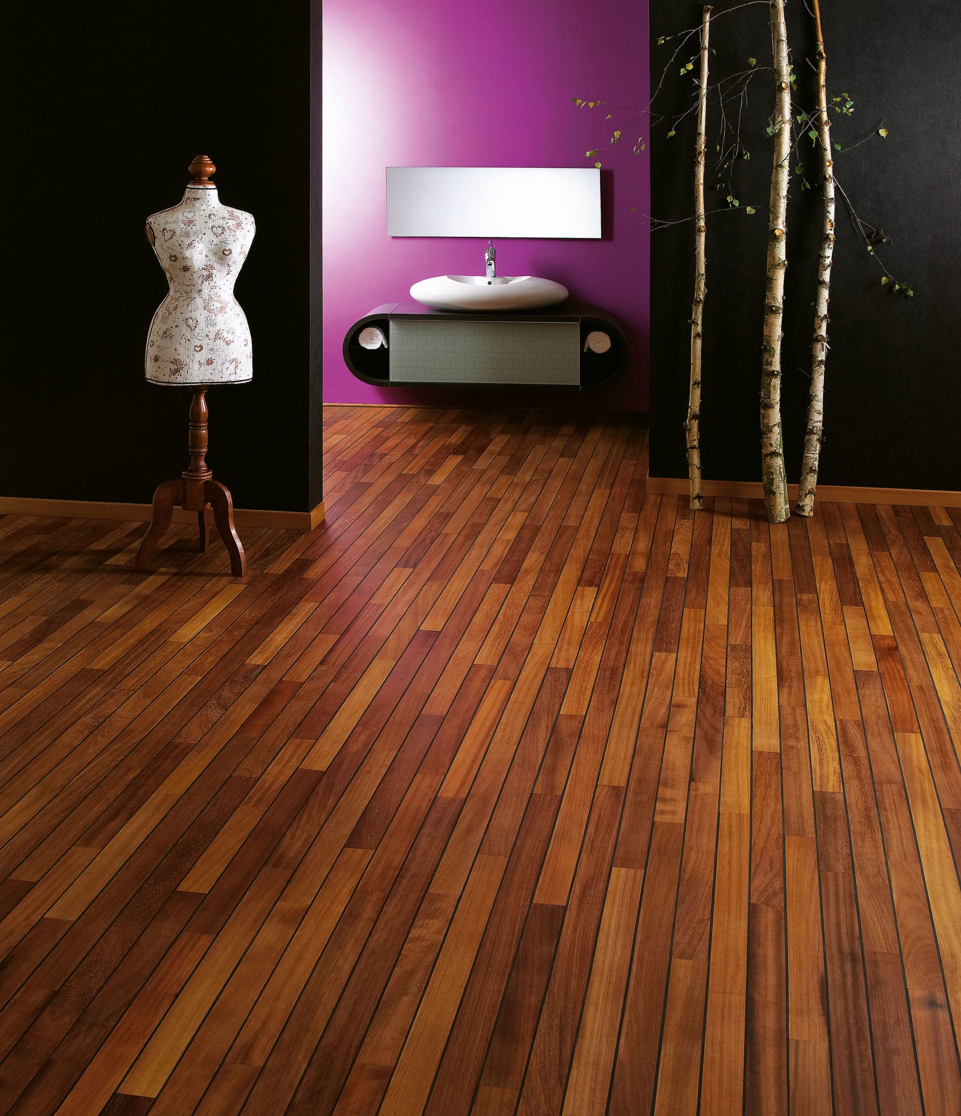 Bathroom parquet floor - Design Parquet