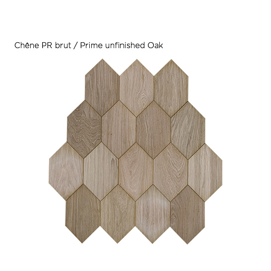 Motif Prisme - Panneau personnalisable - Motif Original - Design Parquet - chêne PR brut