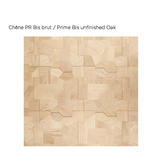 Motif Puzzle - Panneau personnalisable - Motif Original - Design Parquet - Chêne PR Bis brut
