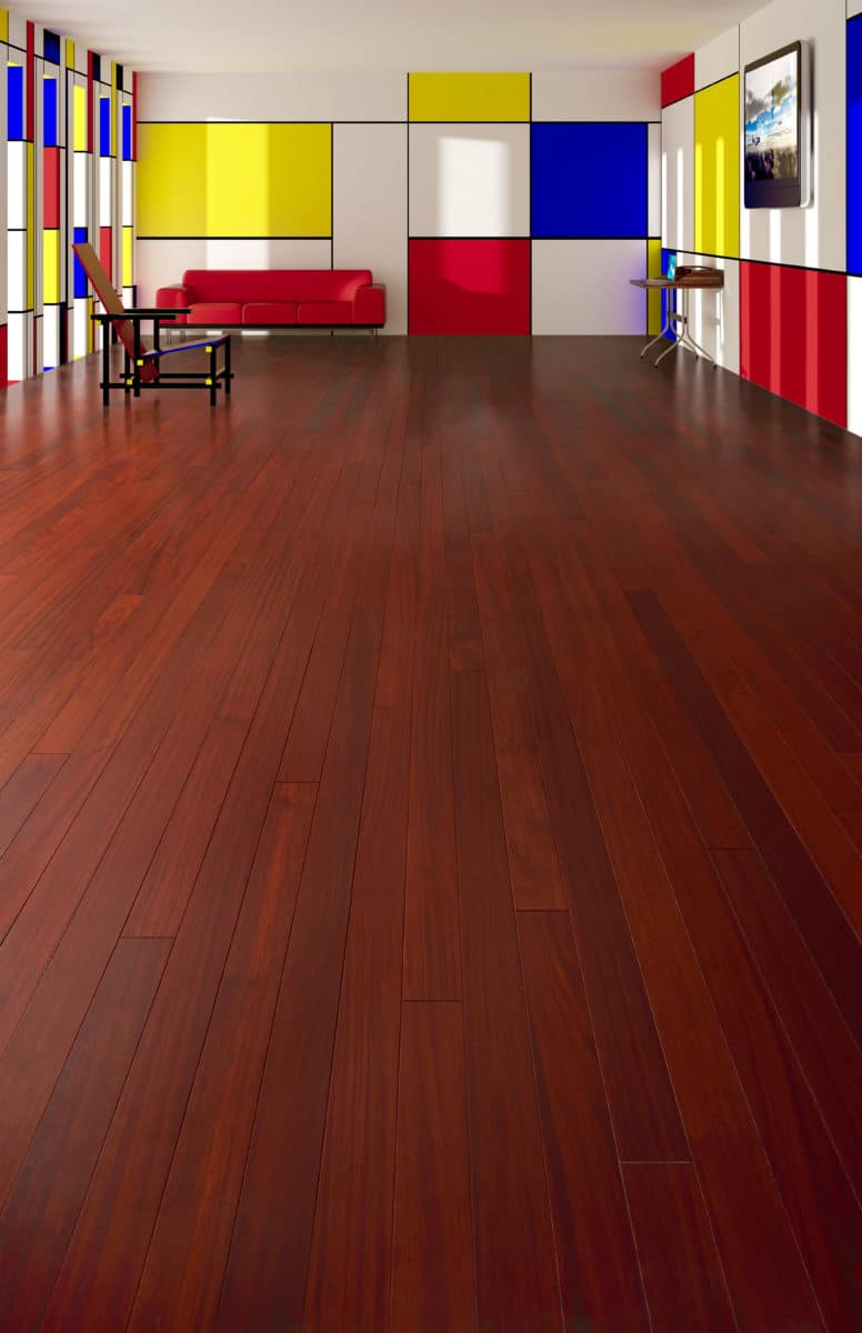 parquet PADOUK rouge corail exotique veine