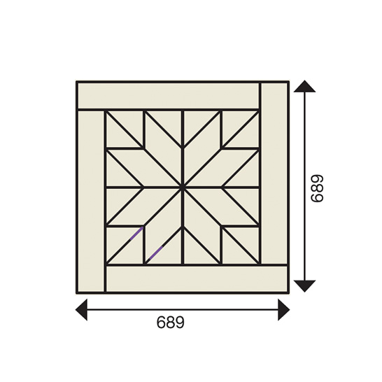 Panneau Suède - Design Parquet - Panneau personnalisable - Schéma