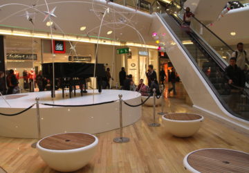 Parquet passage intensif centre commercial