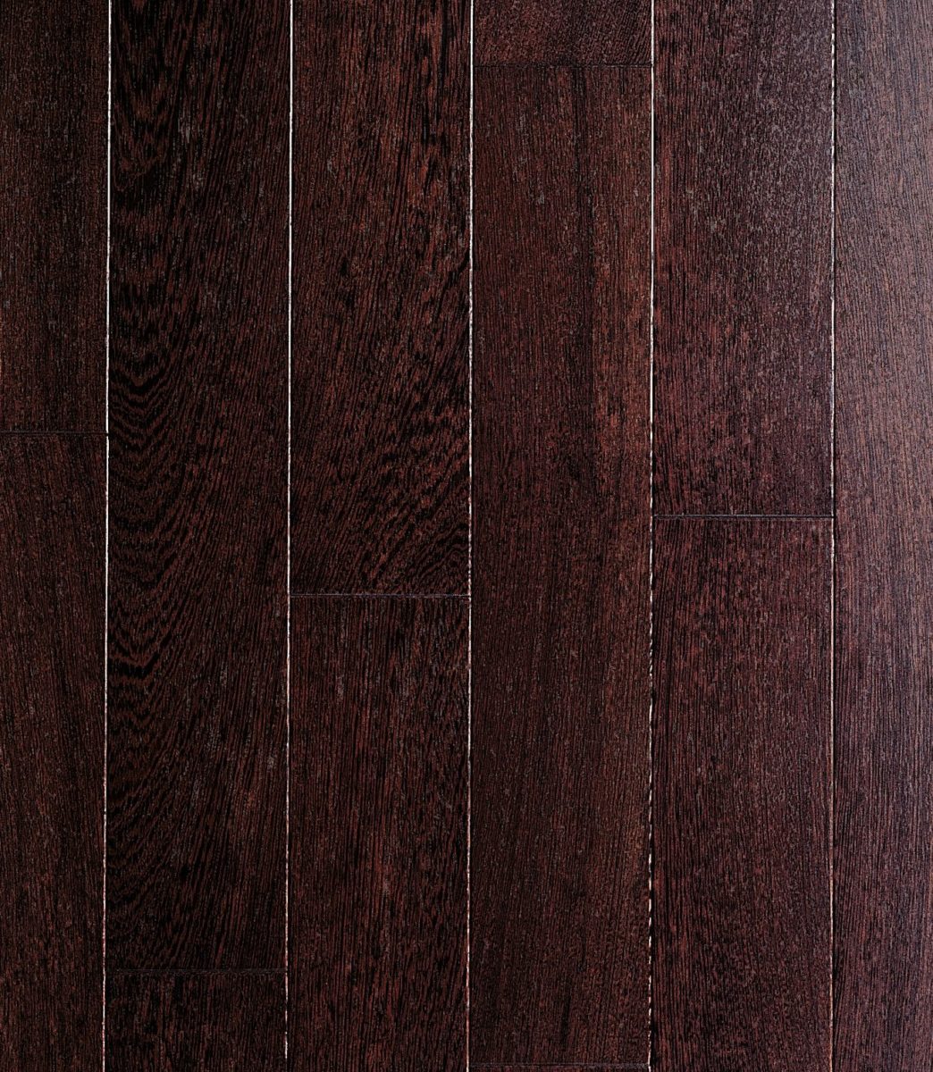 parquet WENGE épuré noir marron teinte naturelle